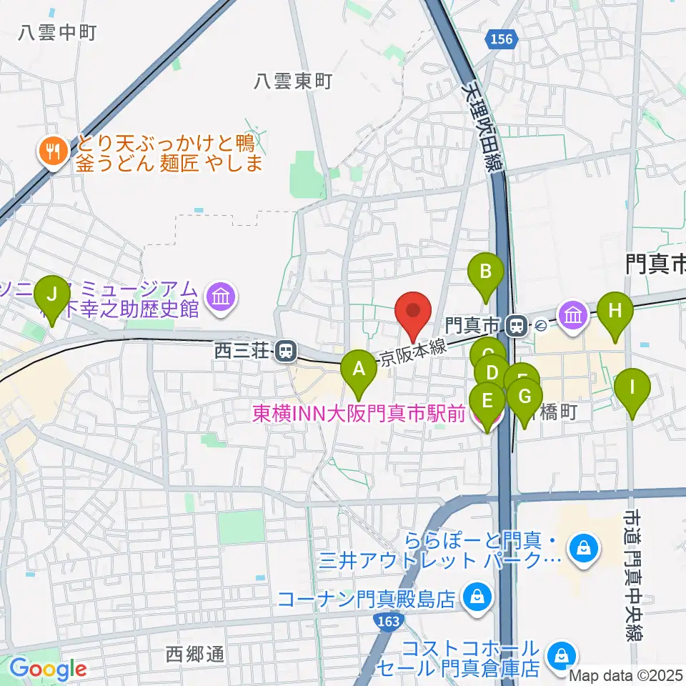 グランスタジオ周辺のホテル一覧地図