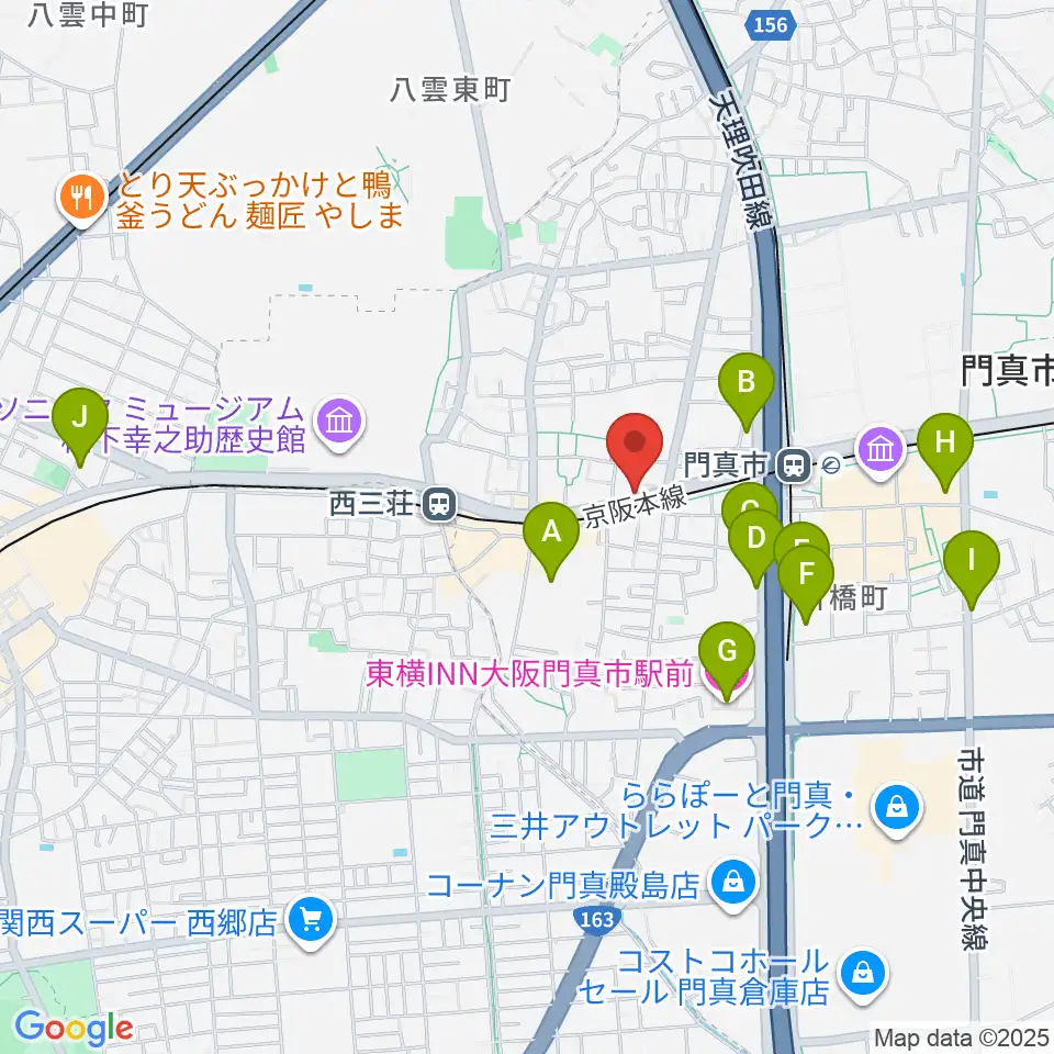 グランスタジオ周辺のホテル一覧地図