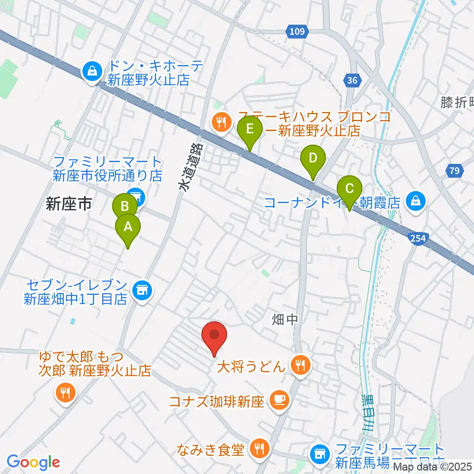久保田チェンバロ工房周辺のホテル一覧地図