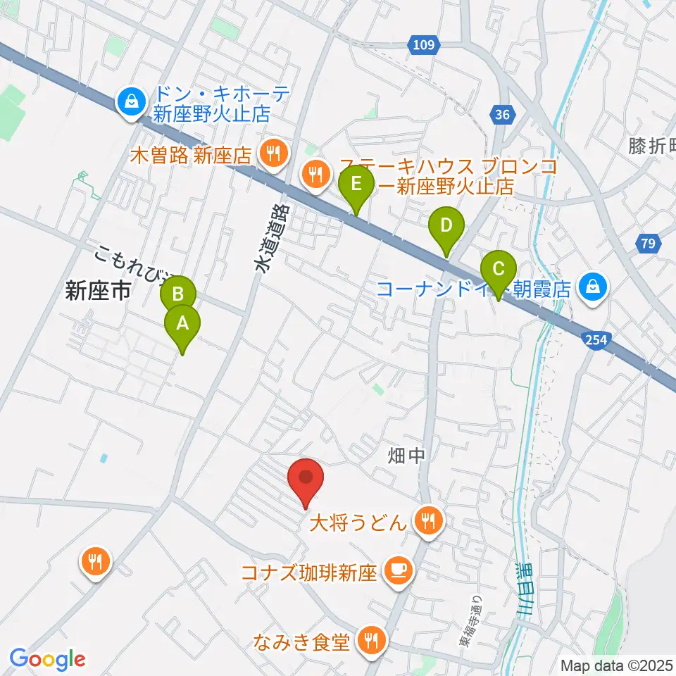 久保田チェンバロ工房周辺のホテル一覧地図
