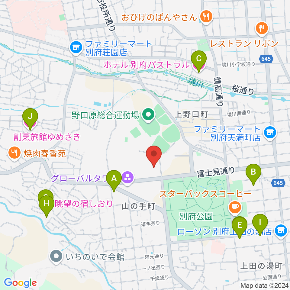 しいきアルゲリッチハウス周辺のホテル一覧地図