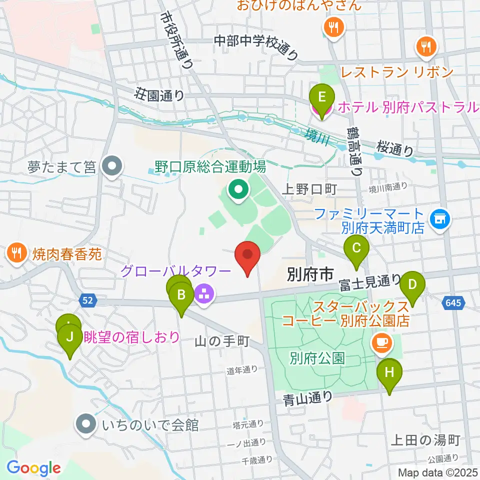 しいきアルゲリッチハウス周辺のホテル一覧地図