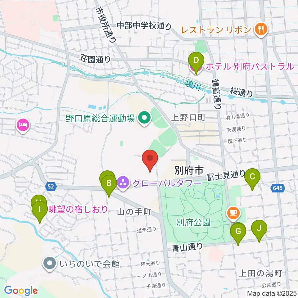 しいきアルゲリッチハウス周辺のホテル一覧地図