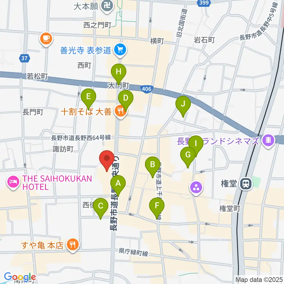 北野文芸座周辺のホテル一覧地図