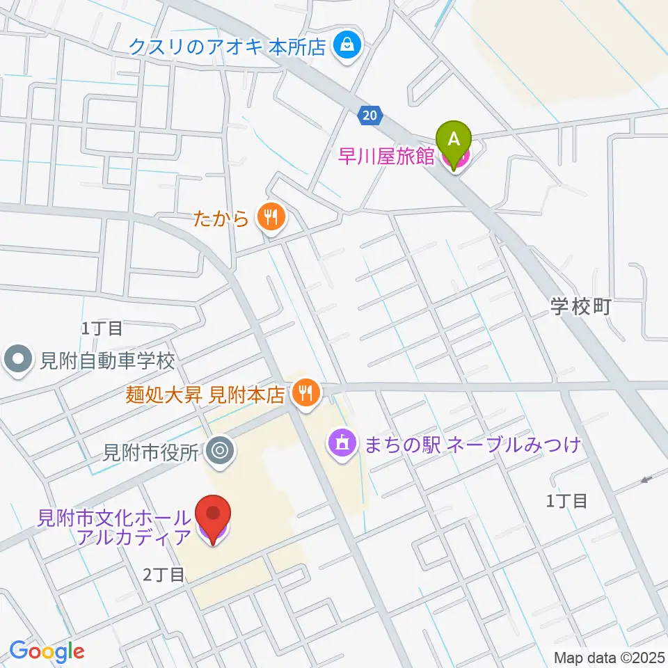 見附市文化ホール アルカディア周辺のホテル一覧地図