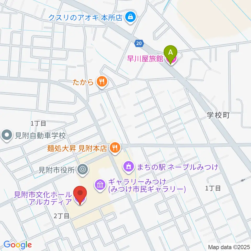 見附市文化ホール アルカディア周辺のホテル一覧地図