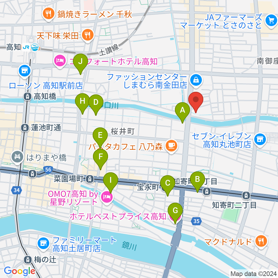 蛸蔵 TACOGURA周辺のホテル一覧地図