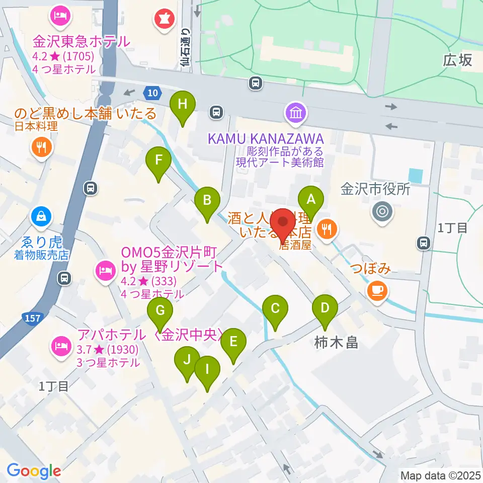 shirasagi/白鷺美術周辺のホテル一覧地図