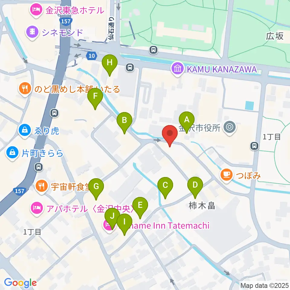 shirasagi/白鷺美術周辺のホテル一覧地図