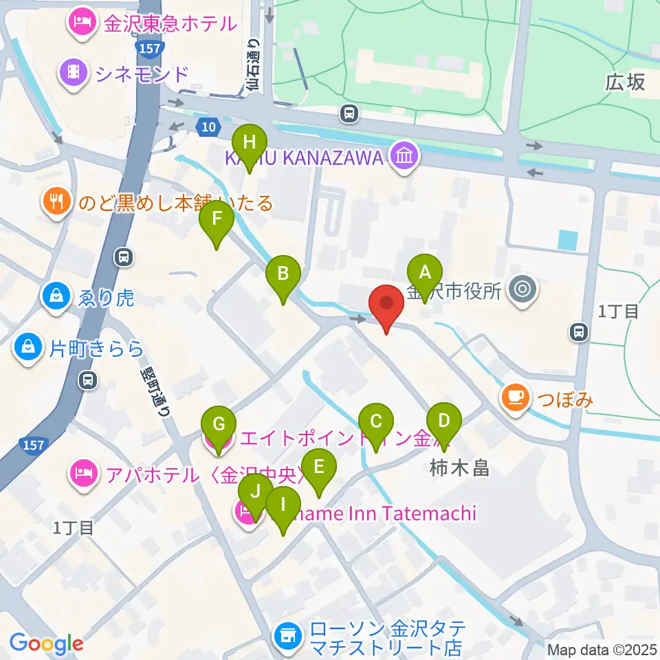 shirasagi/白鷺美術周辺のホテル一覧地図