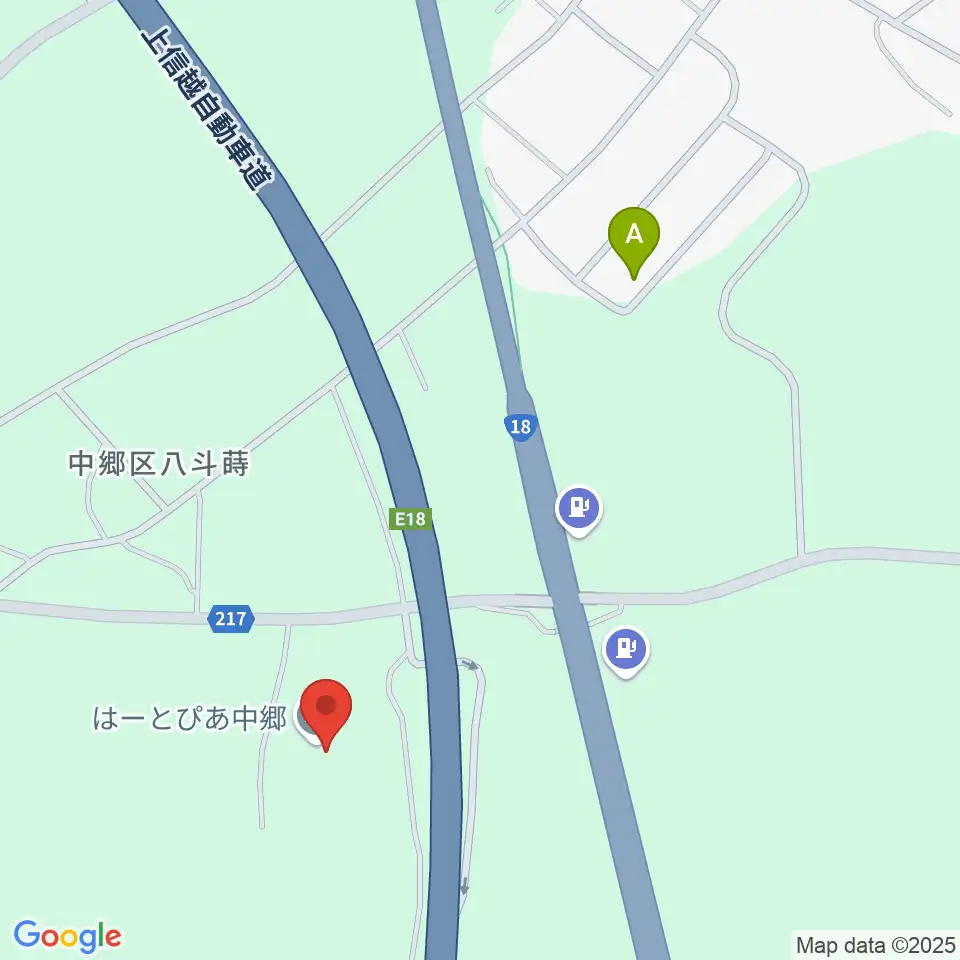 はーとぴあ中郷周辺のホテル一覧地図