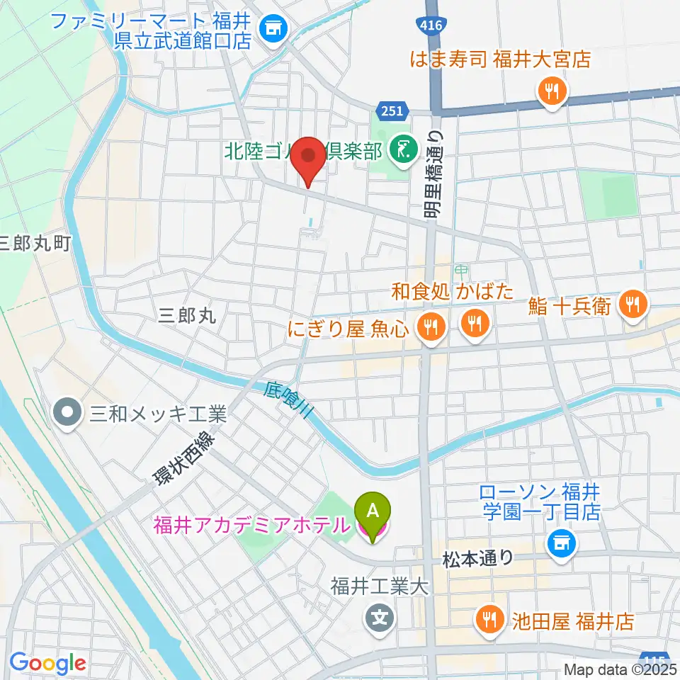 西川音楽教室周辺のホテル一覧地図