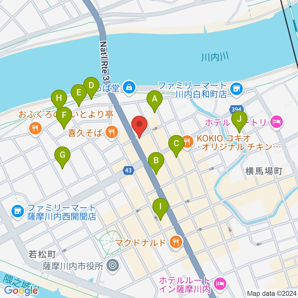 藤井ピアノサービス周辺のホテル一覧地図