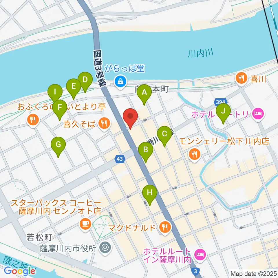 藤井ピアノサービス周辺のホテル一覧地図