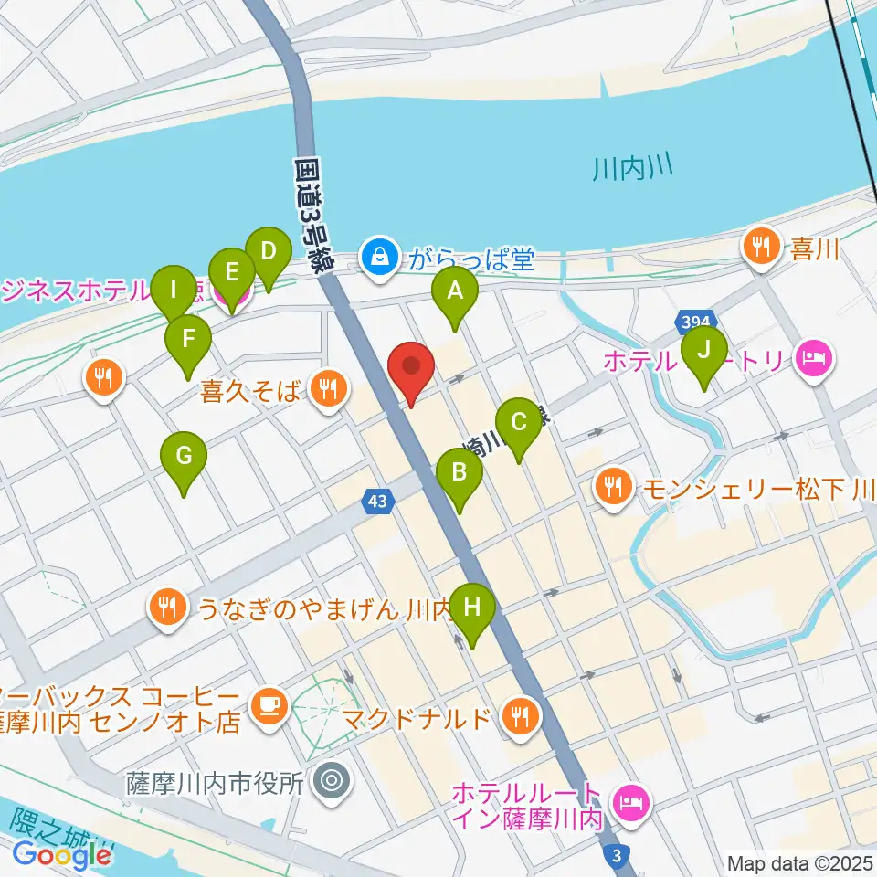 藤井ピアノサービス周辺のホテル一覧地図