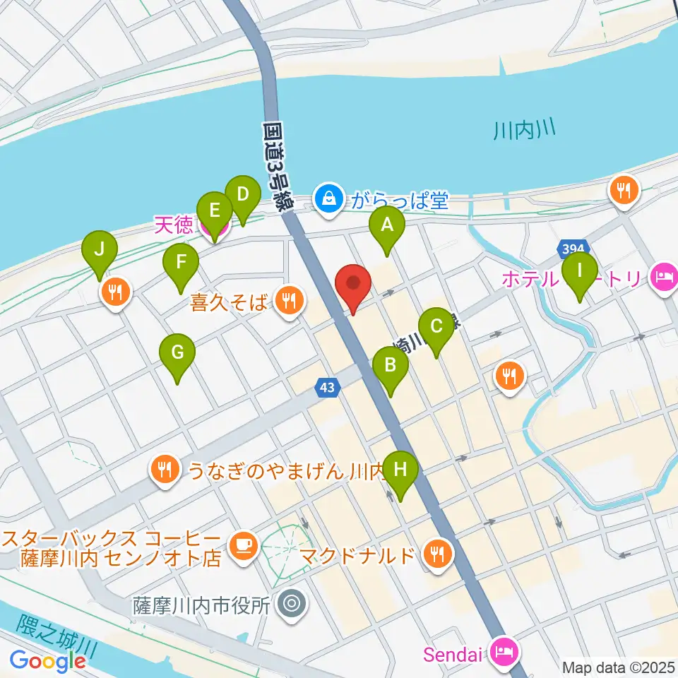 藤井ピアノサービス周辺のホテル一覧地図