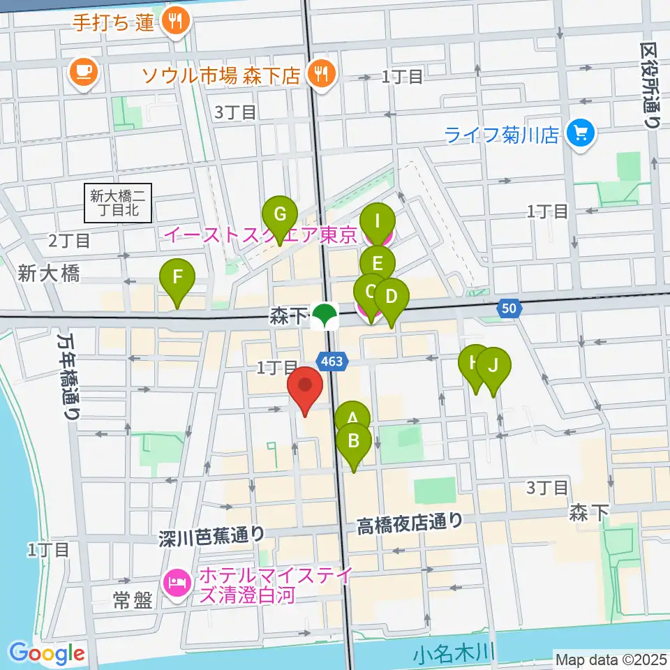 シェ・クロード周辺のホテル一覧地図