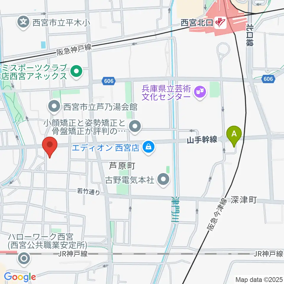 ピアノワークス周辺のホテル一覧地図