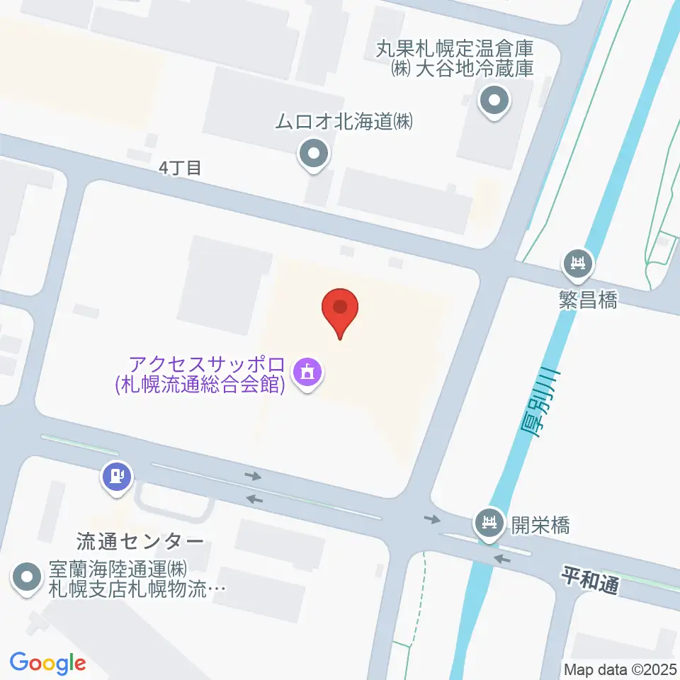 アクセスサッポロ周辺のホテル一覧地図
