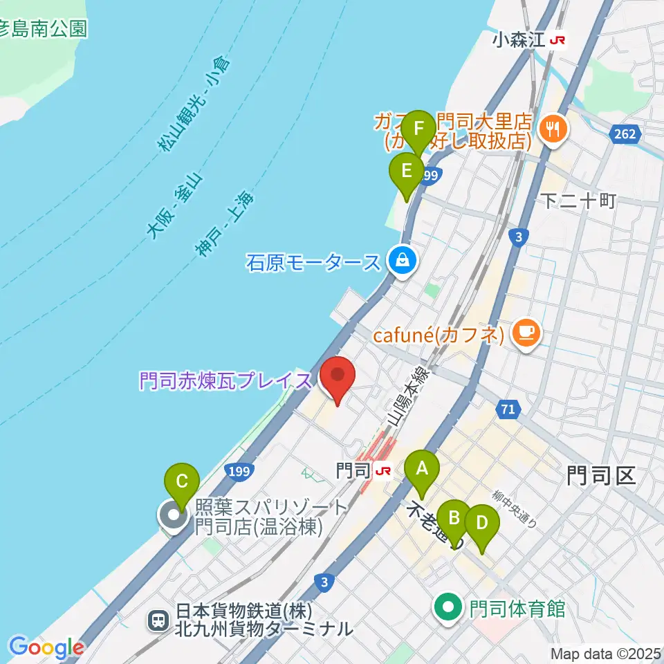 BRICK HALL周辺のホテル一覧地図