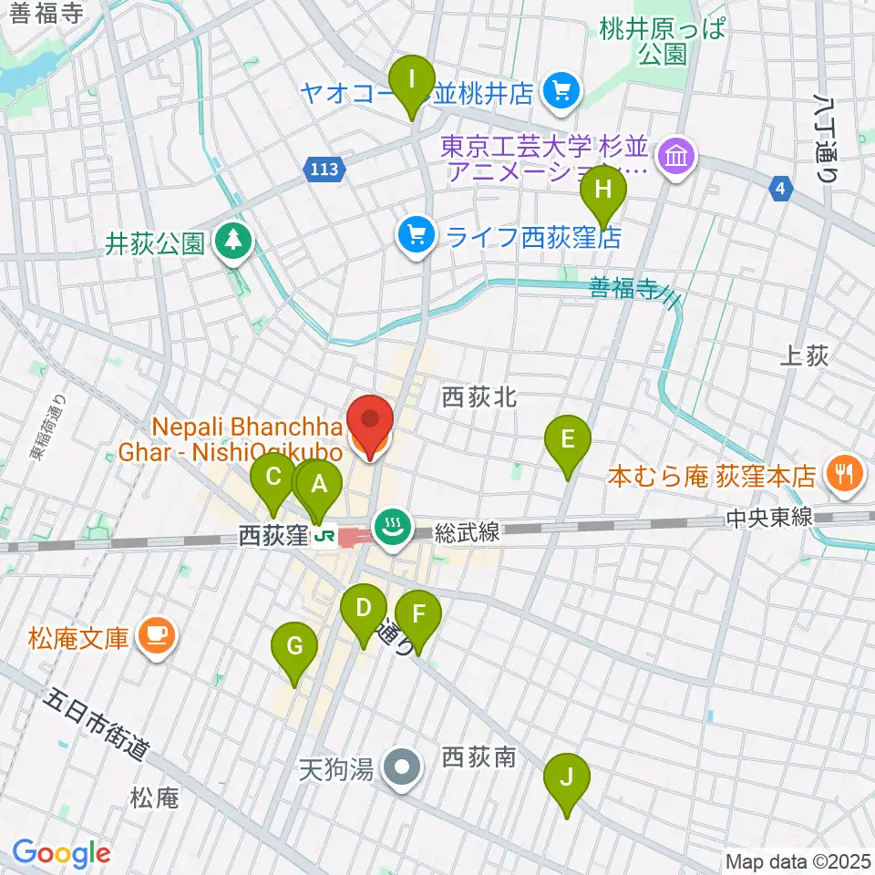 アケタの店周辺のホテル一覧地図