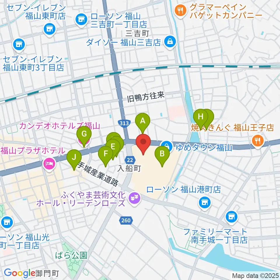 ミュージックパークスガナミ周辺のホテル一覧地図