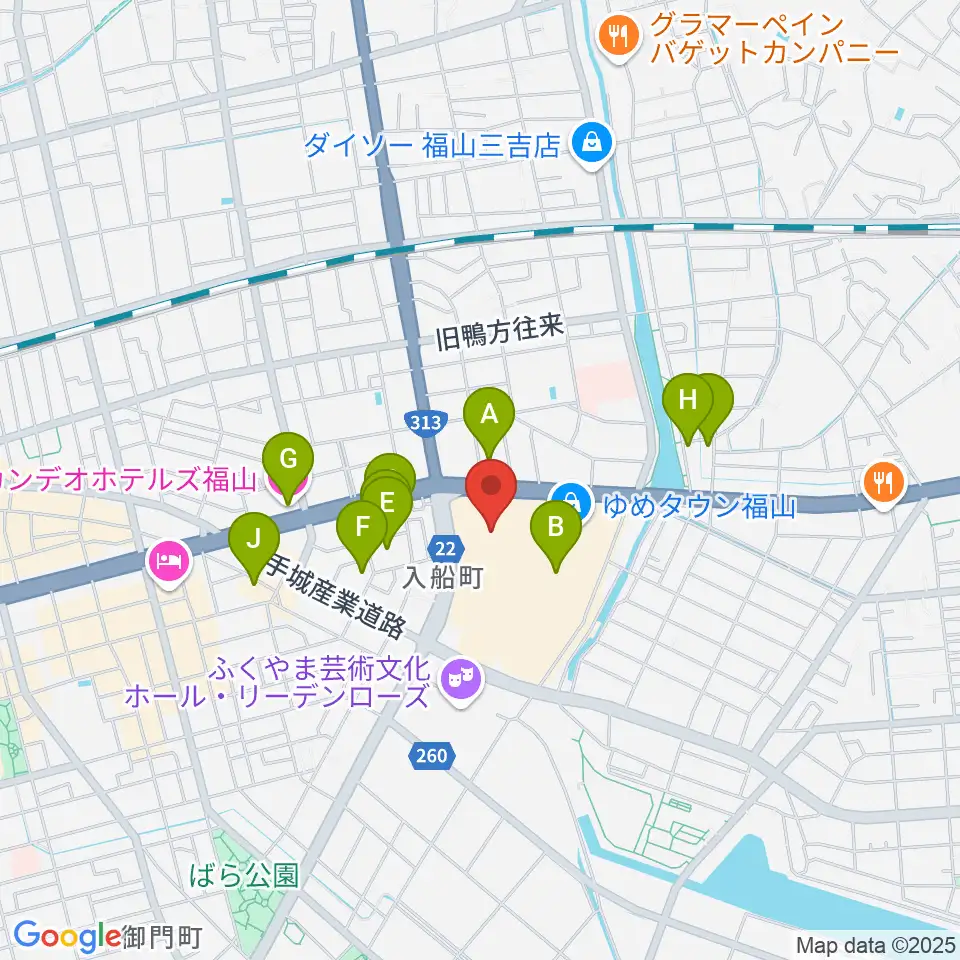 ミュージックパークスガナミ周辺のホテル一覧地図