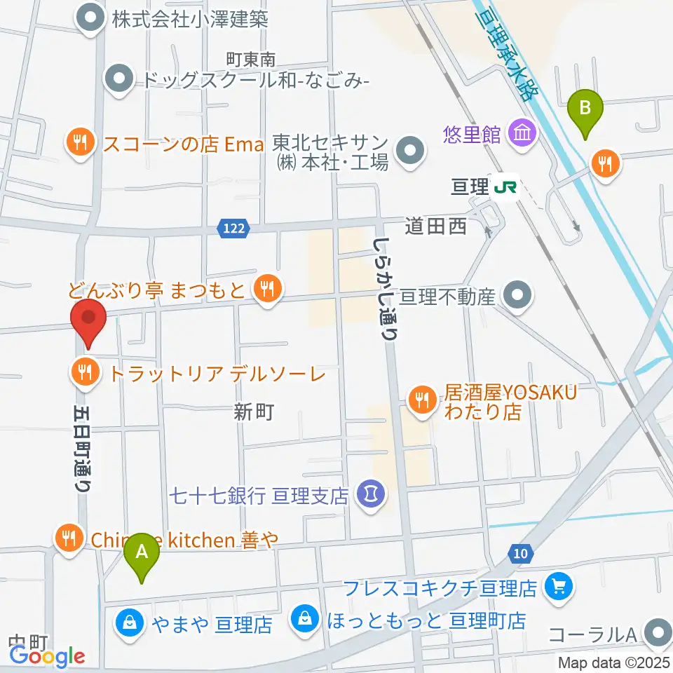 オアシス楽器 亘理店周辺のホテル一覧地図