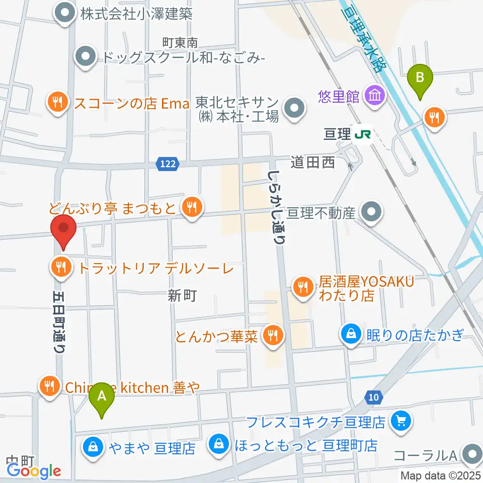 オアシス楽器 亘理店周辺のホテル一覧地図