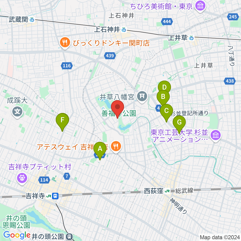 葉月ホールハウス周辺のホテル一覧地図