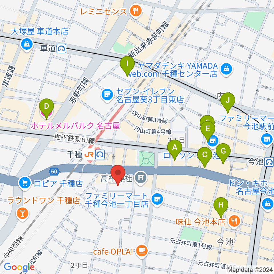 5/R Hall&Gallery周辺のホテル一覧地図