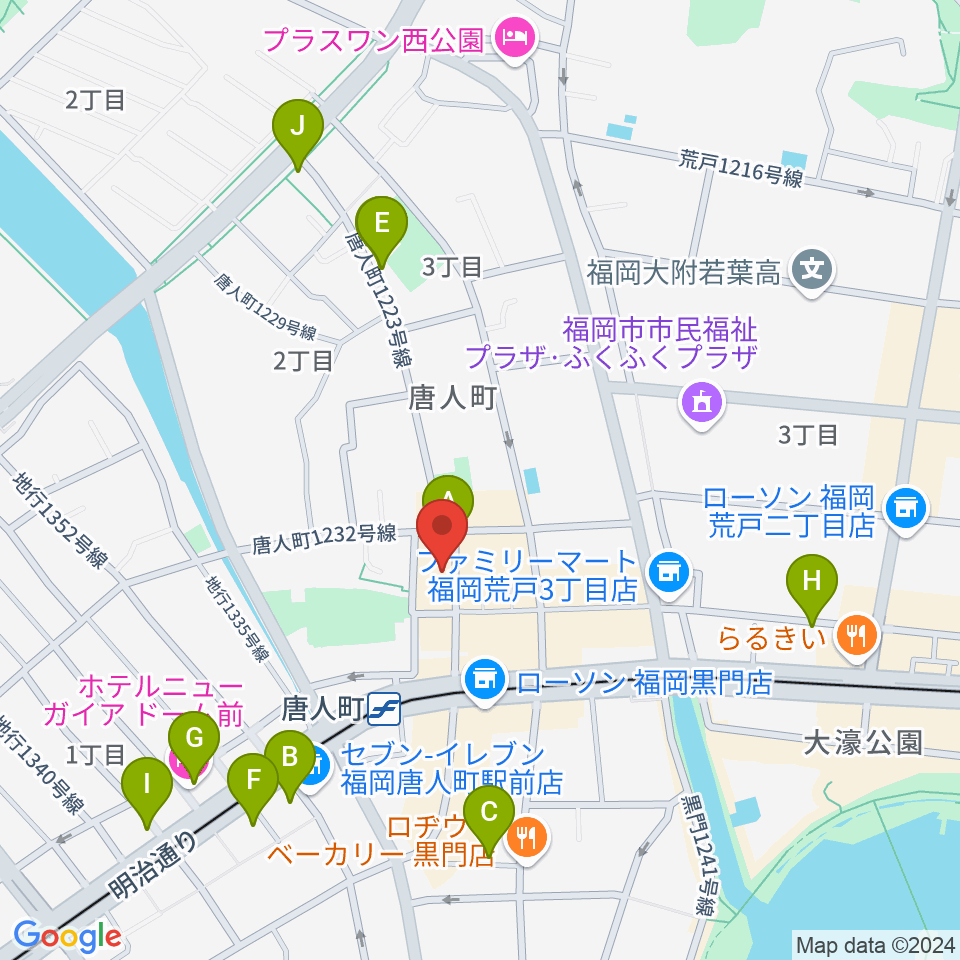 クラングピアノ教室周辺のホテル一覧地図