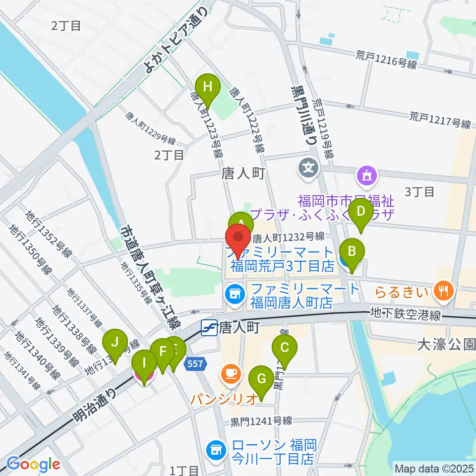 クラングピアノ教室周辺のホテル一覧地図