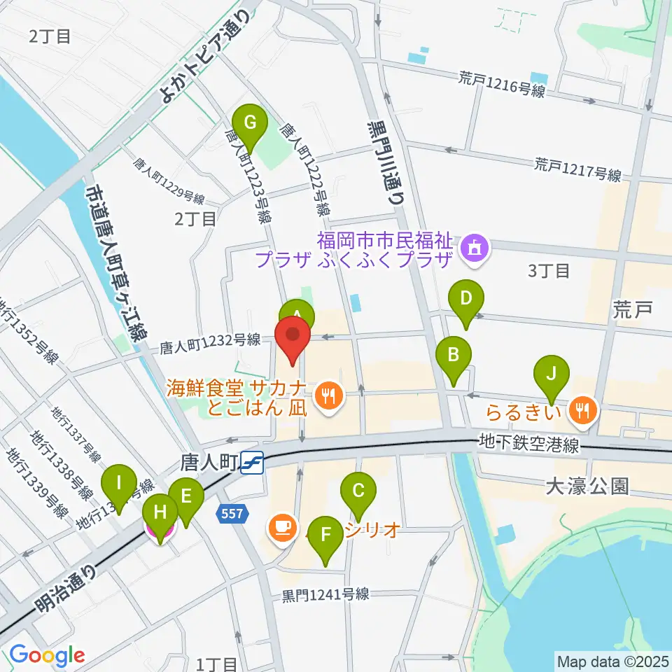 クラングピアノ教室周辺のホテル一覧地図