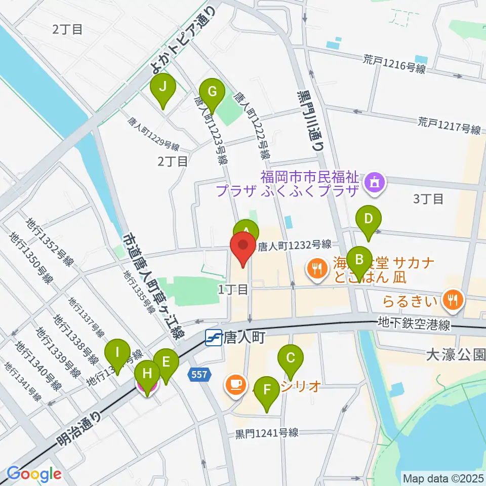 クラングピアノ教室周辺のホテル一覧地図