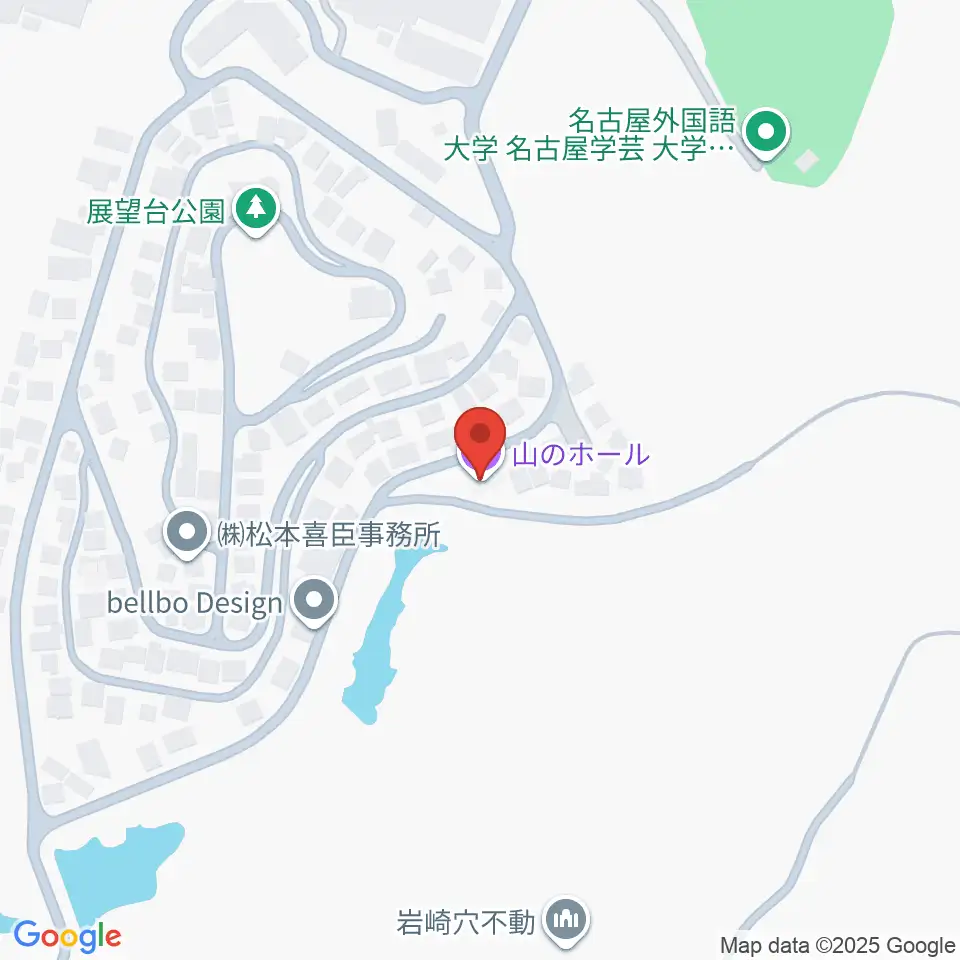 山のホール周辺のホテル一覧地図