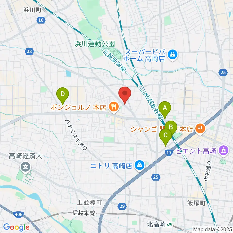 アトリエミストラル周辺のホテル一覧地図