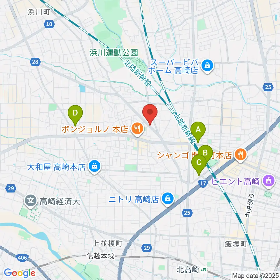 アトリエミストラル周辺のホテル一覧地図