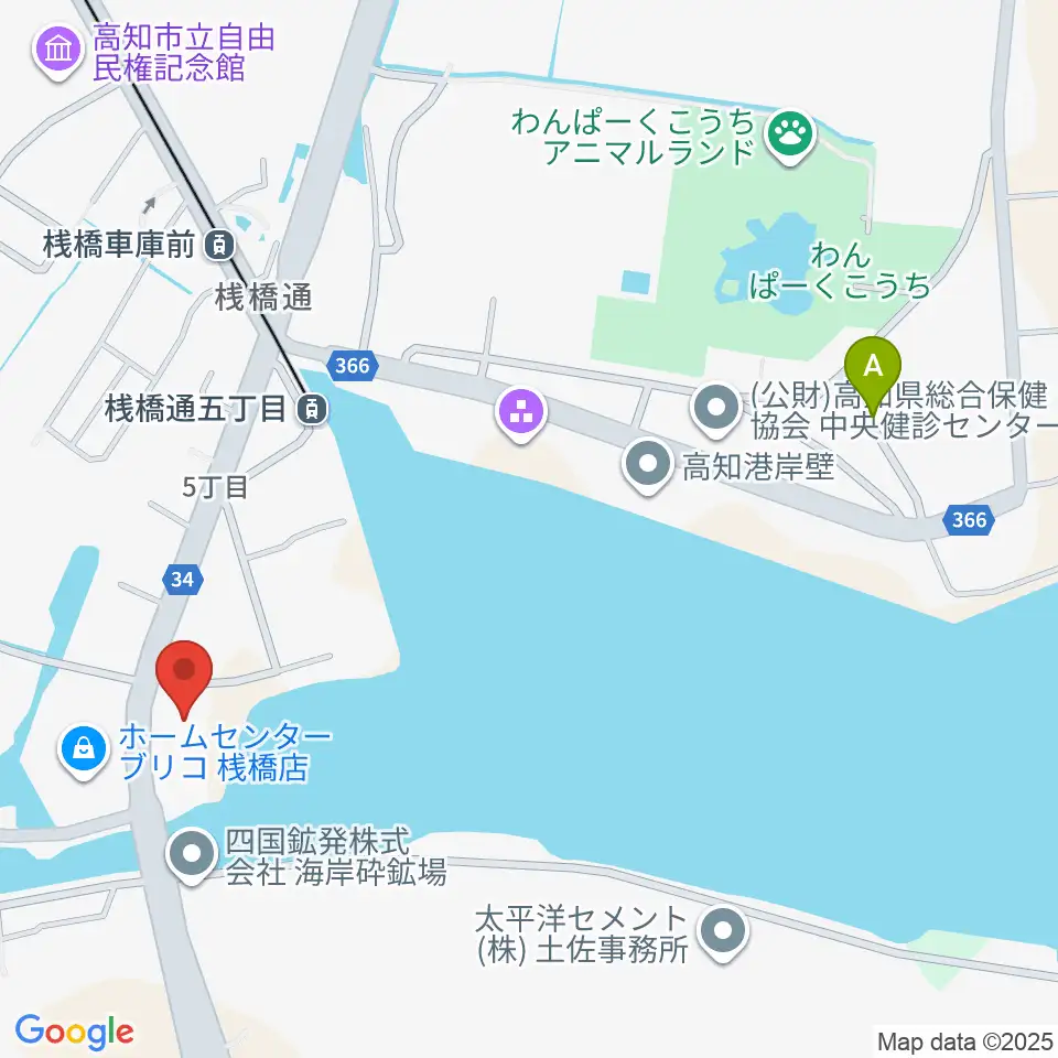 高知BAY5 SQUARE周辺のホテル一覧地図