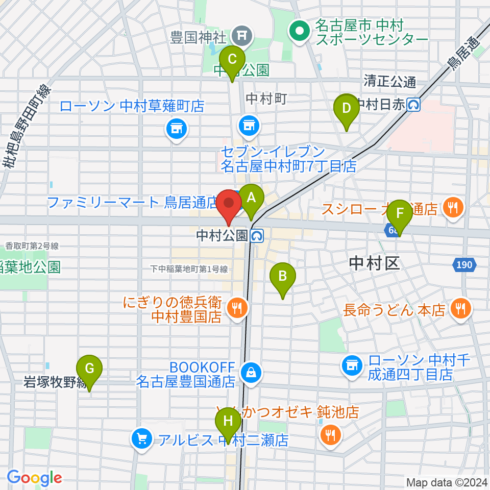 スタジオ・フィオリーレ周辺のホテル一覧地図