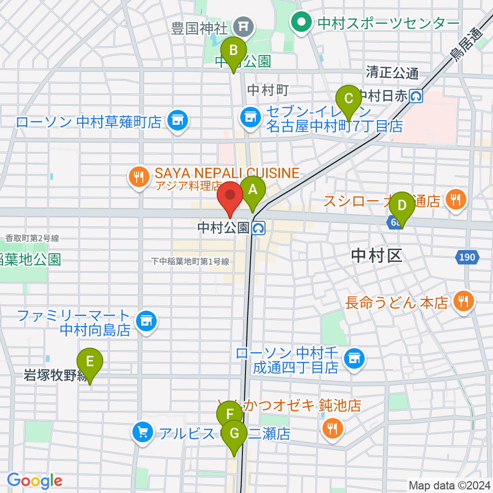 スタジオ・フィオリーレ周辺のホテル一覧地図