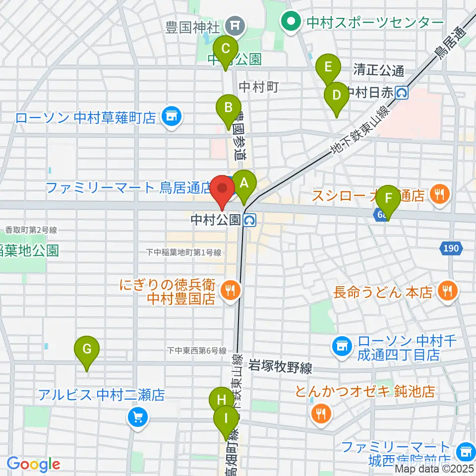 スタジオ・フィオリーレ周辺のホテル一覧地図