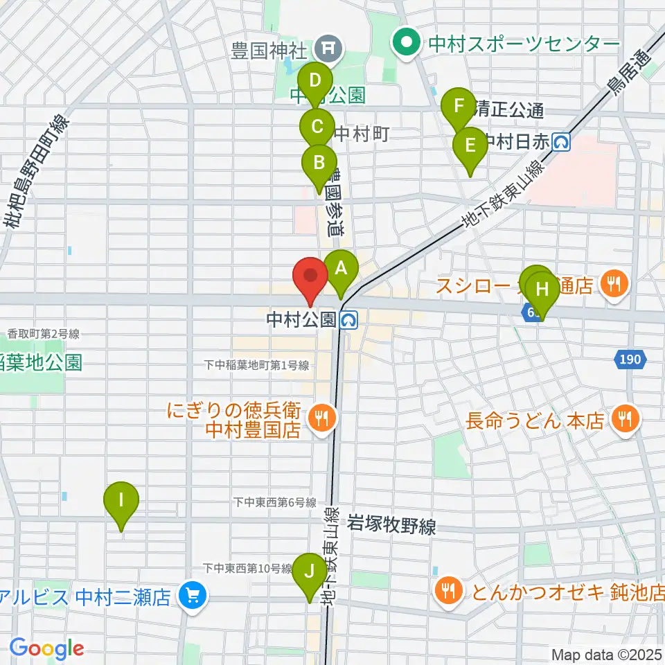 スタジオ・フィオリーレ周辺のホテル一覧地図