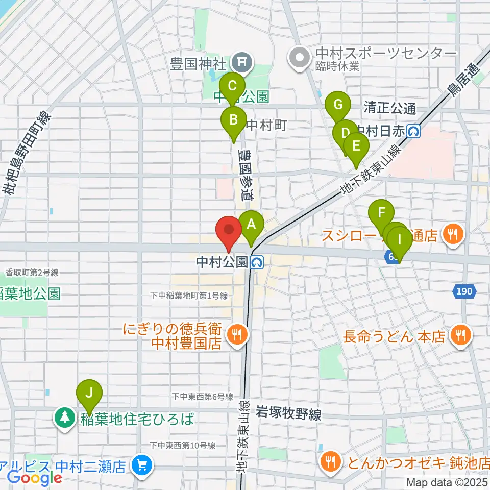 スタジオ・フィオリーレ周辺のホテル一覧地図