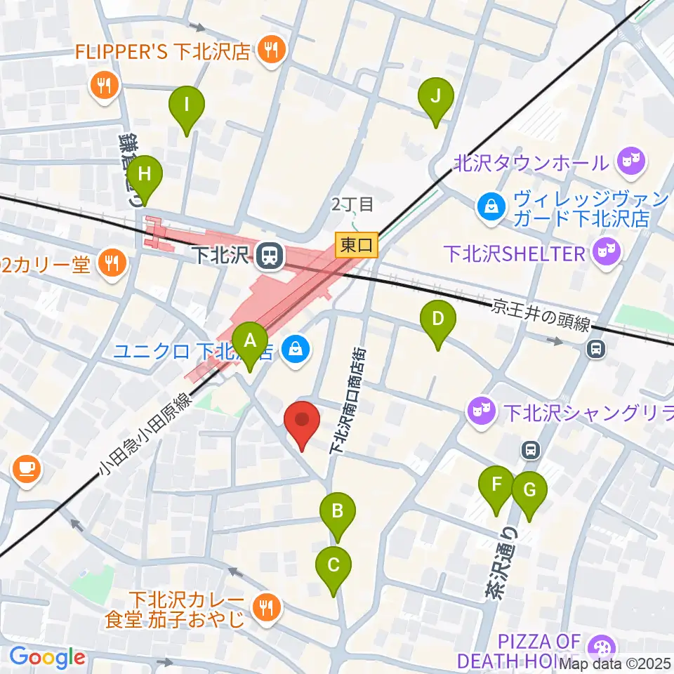 JAZZY SPORT下北沢周辺のホテル一覧地図