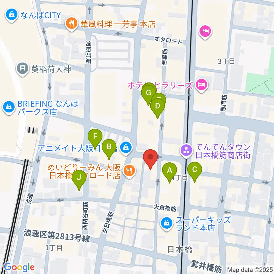 日本橋ポルックスシアター周辺のホテル一覧地図