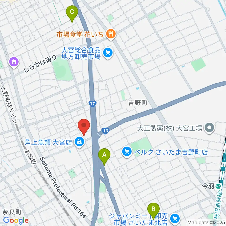 さいたまピアノ工房周辺のホテル一覧地図