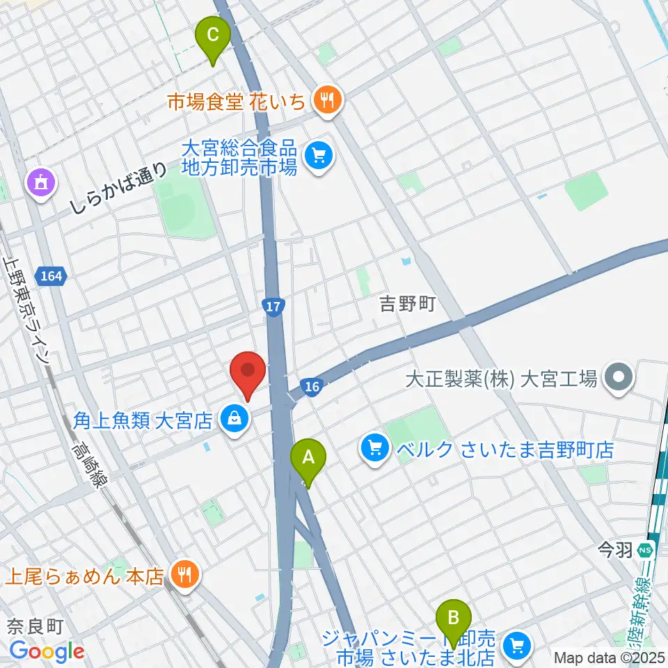 さいたまピアノ工房周辺のホテル一覧地図