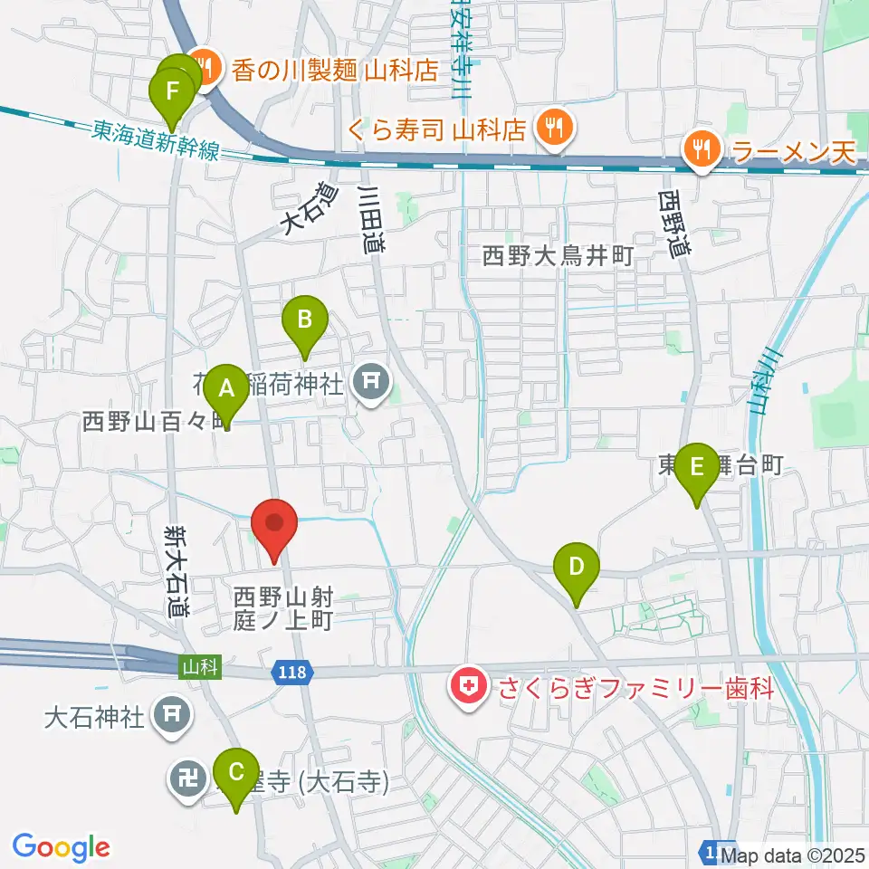 森田ピアノ工房周辺のホテル一覧地図