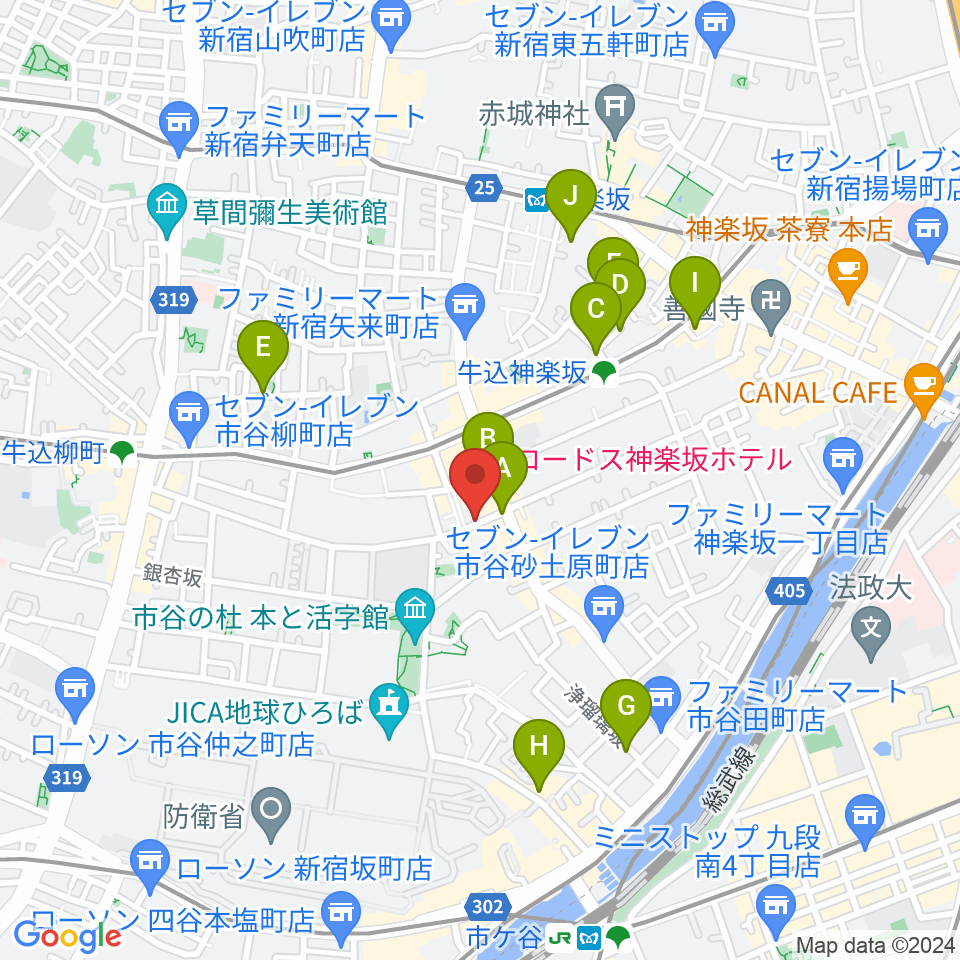 ミュージックスタジオユニバース周辺のホテル一覧地図